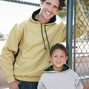 Contrast Color Underarm Hooded Sweatshirt